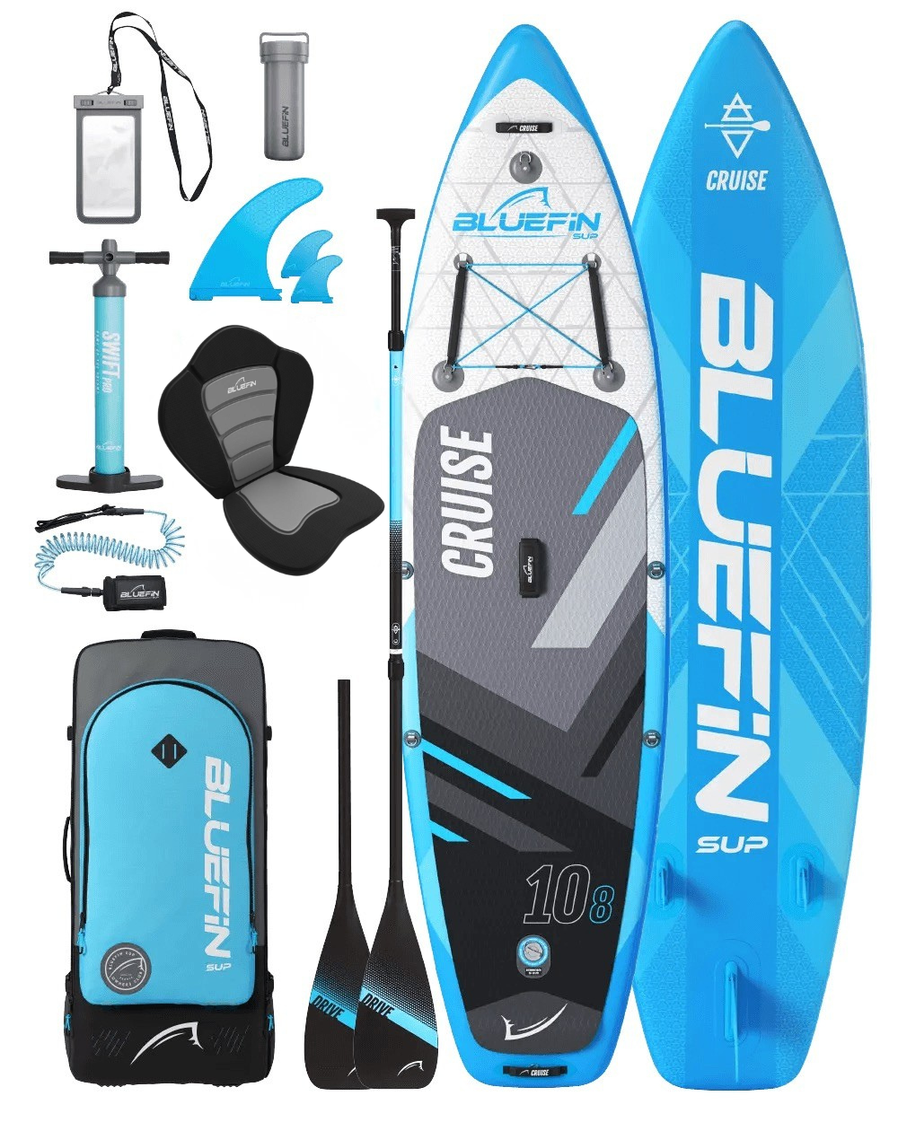 Cruise 10'8 Legacy Blue Kit paddle gonflable avec kayak (édition 2024)