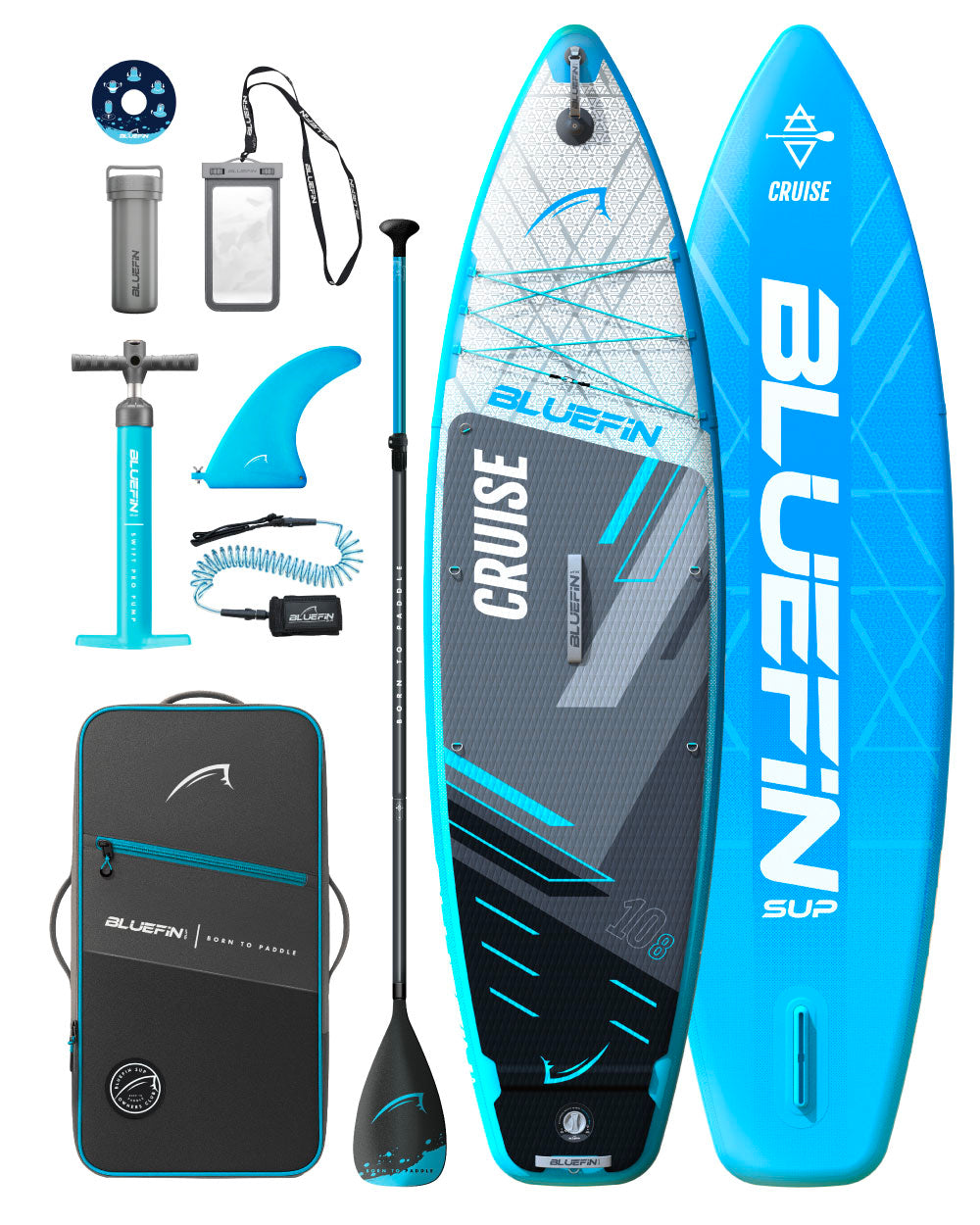 <tc>Blue Original Cruise Paddleboard gonflable + appareil photo gratuit</tc>