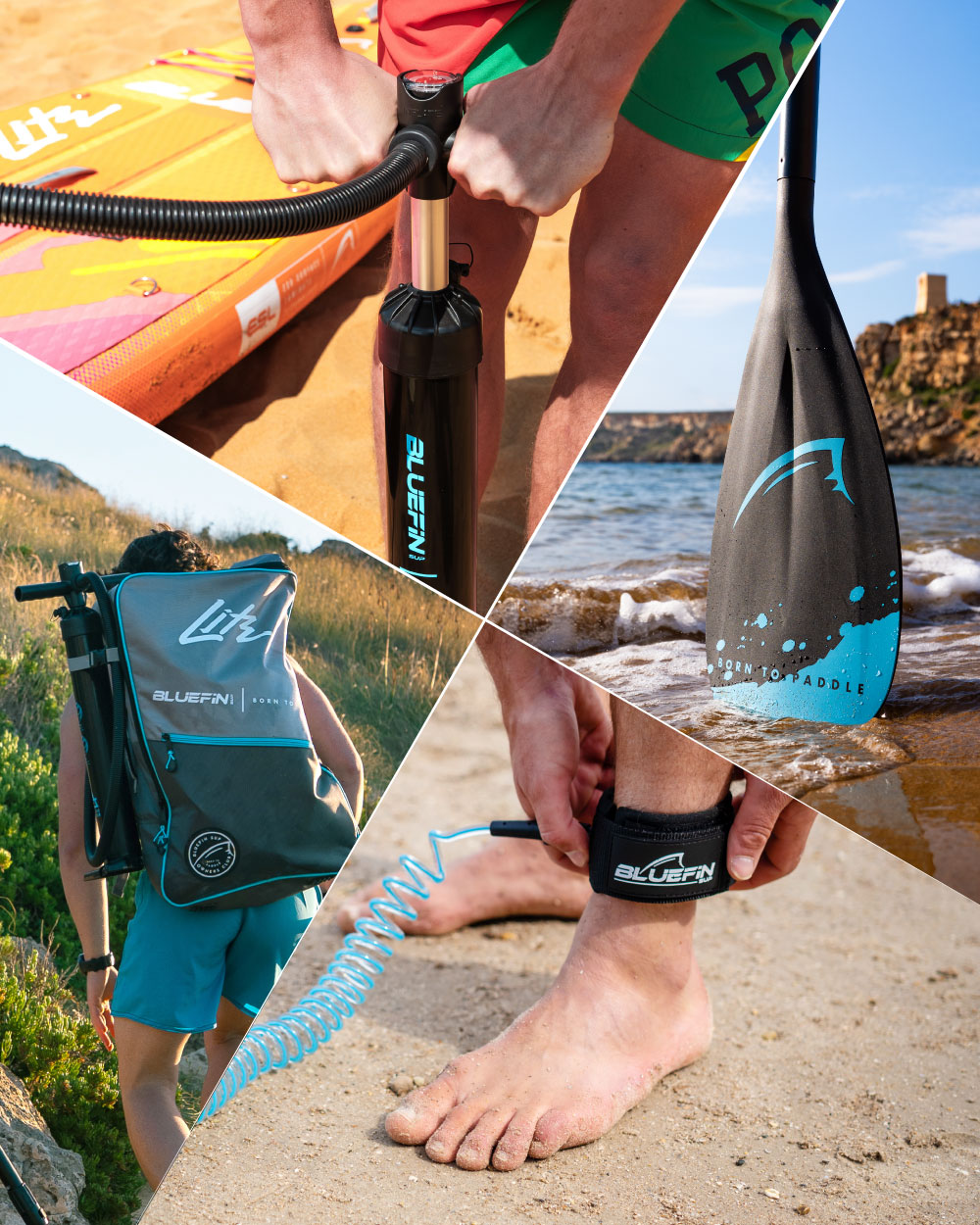 Blue Lagoon Lite Inflatable Paddleboard + Free Camera