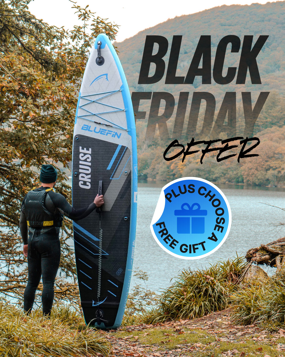 <tc>Cruise</tc> Planche à pagaie gonflable 10'8 SUP - Bleu