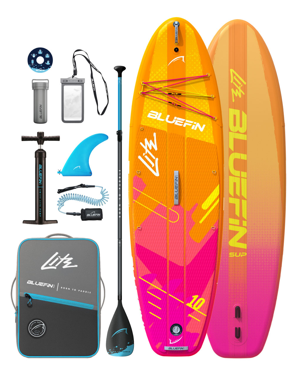 <tc>Pink Coral</tc> <tc>Lite</tc> Gamme de Paddleboards Gonflables