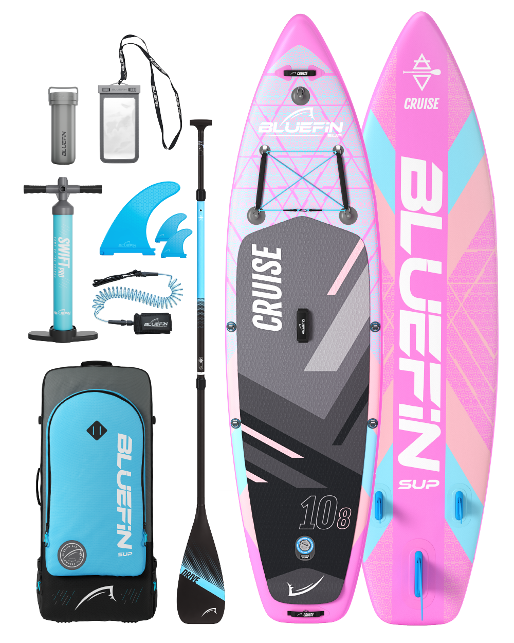 <tc>Cruise</tc> 10'8 <tc>Miami Pink</tc> Paddleboard gonflable (édition 2024)