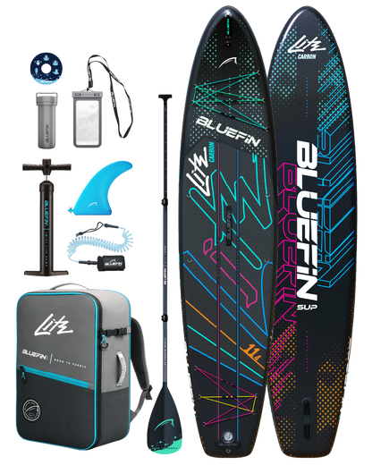 Lite Planche à pagaie gonflable premium Carbon 11'4